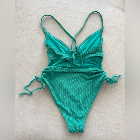 Green One Piece Swimsuit - Picture 2 of 4